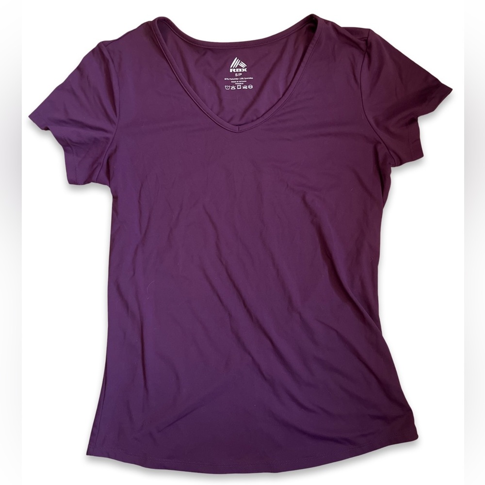 RBX Plum Short Sleeve Athletic Shirt Size Small